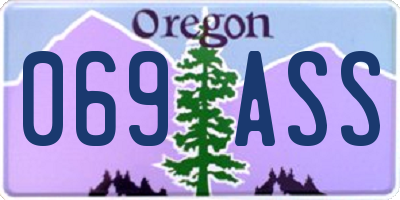 OR license plate 069ASS