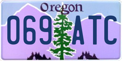 OR license plate 069ATC