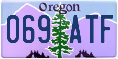 OR license plate 069ATF