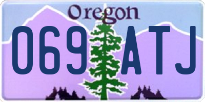 OR license plate 069ATJ