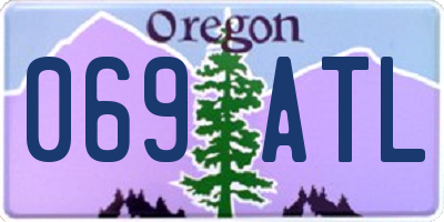 OR license plate 069ATL