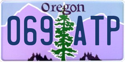 OR license plate 069ATP