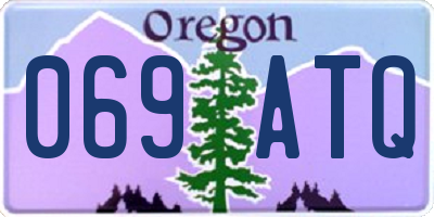 OR license plate 069ATQ