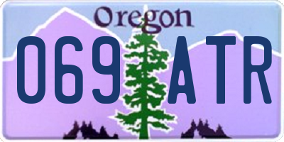 OR license plate 069ATR
