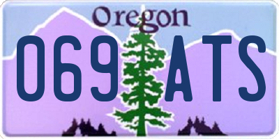 OR license plate 069ATS