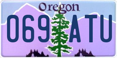 OR license plate 069ATU