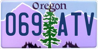 OR license plate 069ATV