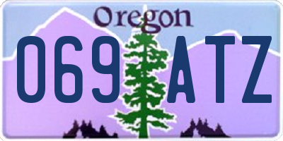 OR license plate 069ATZ