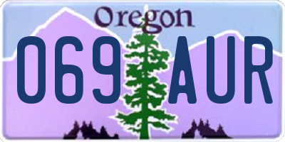 OR license plate 069AUR