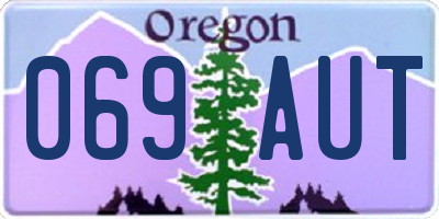 OR license plate 069AUT