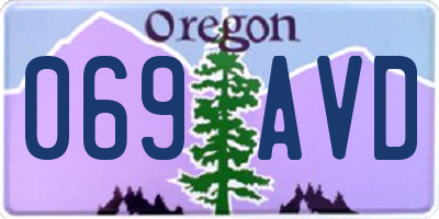 OR license plate 069AVD