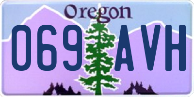 OR license plate 069AVH