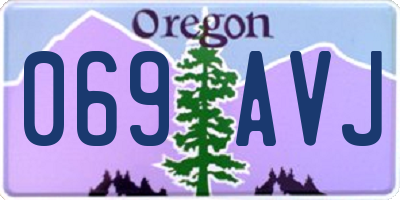 OR license plate 069AVJ