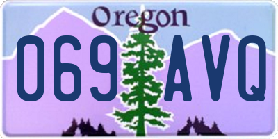 OR license plate 069AVQ