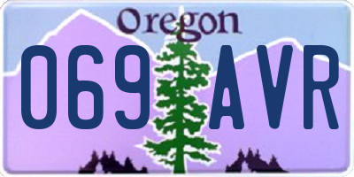 OR license plate 069AVR