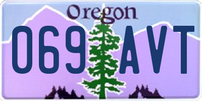 OR license plate 069AVT