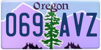 OR license plate 069AVZ