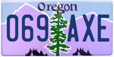 OR license plate 069AXE
