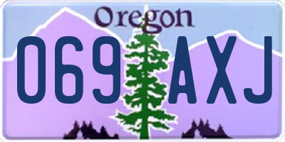 OR license plate 069AXJ