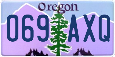 OR license plate 069AXQ