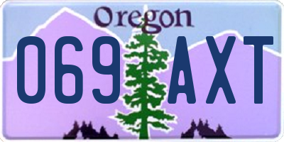 OR license plate 069AXT
