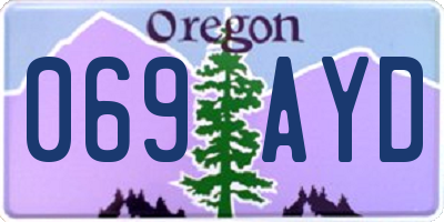 OR license plate 069AYD