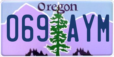 OR license plate 069AYM