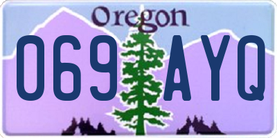 OR license plate 069AYQ