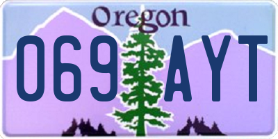 OR license plate 069AYT