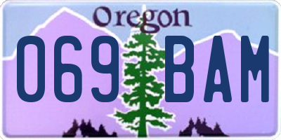 OR license plate 069BAM