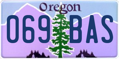OR license plate 069BAS