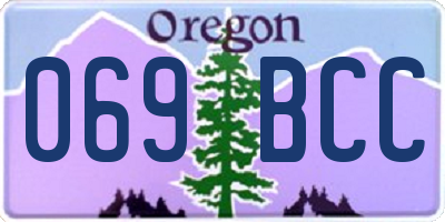OR license plate 069BCC