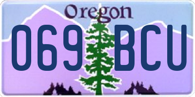 OR license plate 069BCU