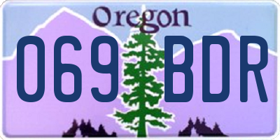 OR license plate 069BDR