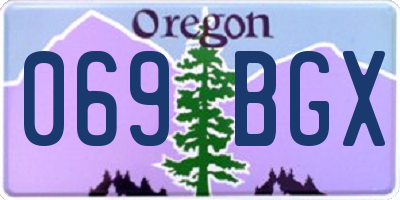 OR license plate 069BGX