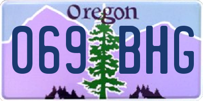 OR license plate 069BHG