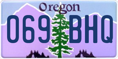 OR license plate 069BHQ