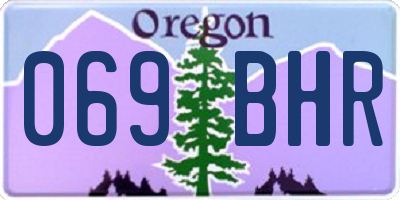 OR license plate 069BHR