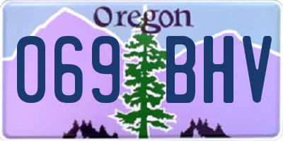OR license plate 069BHV