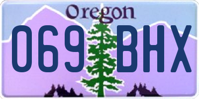 OR license plate 069BHX