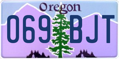 OR license plate 069BJT