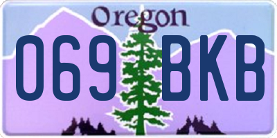 OR license plate 069BKB