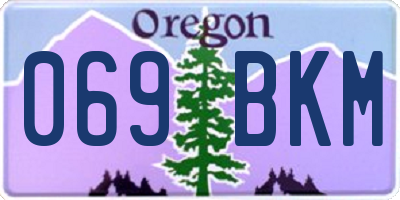 OR license plate 069BKM