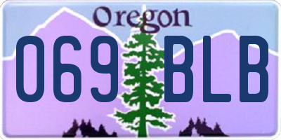 OR license plate 069BLB