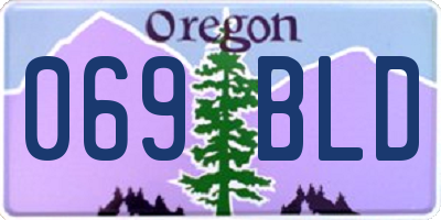 OR license plate 069BLD