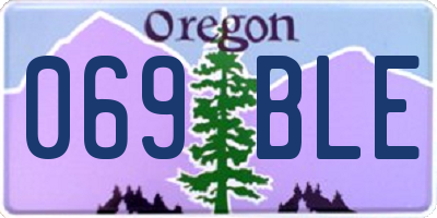 OR license plate 069BLE