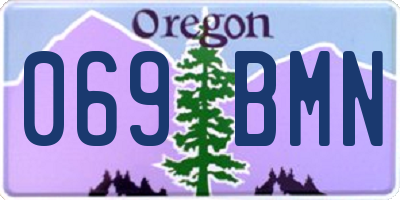 OR license plate 069BMN