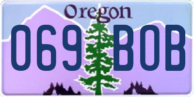 OR license plate 069BOB