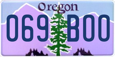OR license plate 069BOO