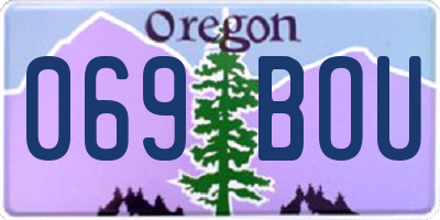 OR license plate 069BOU